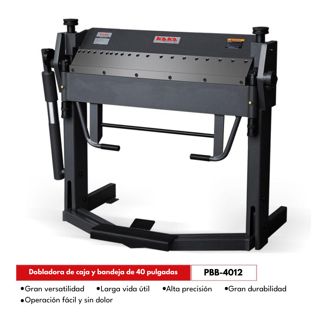 PBB-4012 Dobladora de Lámina Universal (De Muelas), Alta Capacidad, Tamaño 40" Calibre 12 (100 cm - 2.66 mm) Kayka Industrial
