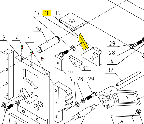 Cuchillas PBS-9 #18 Kayka Industrial