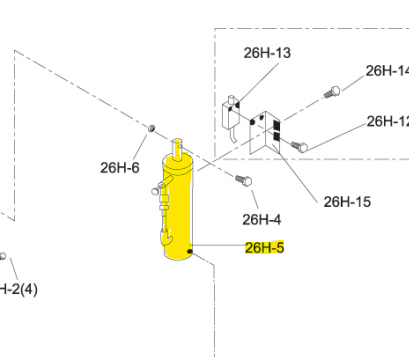 Cilindro hidráulico BS-108G #26H5 Kayka Industrial