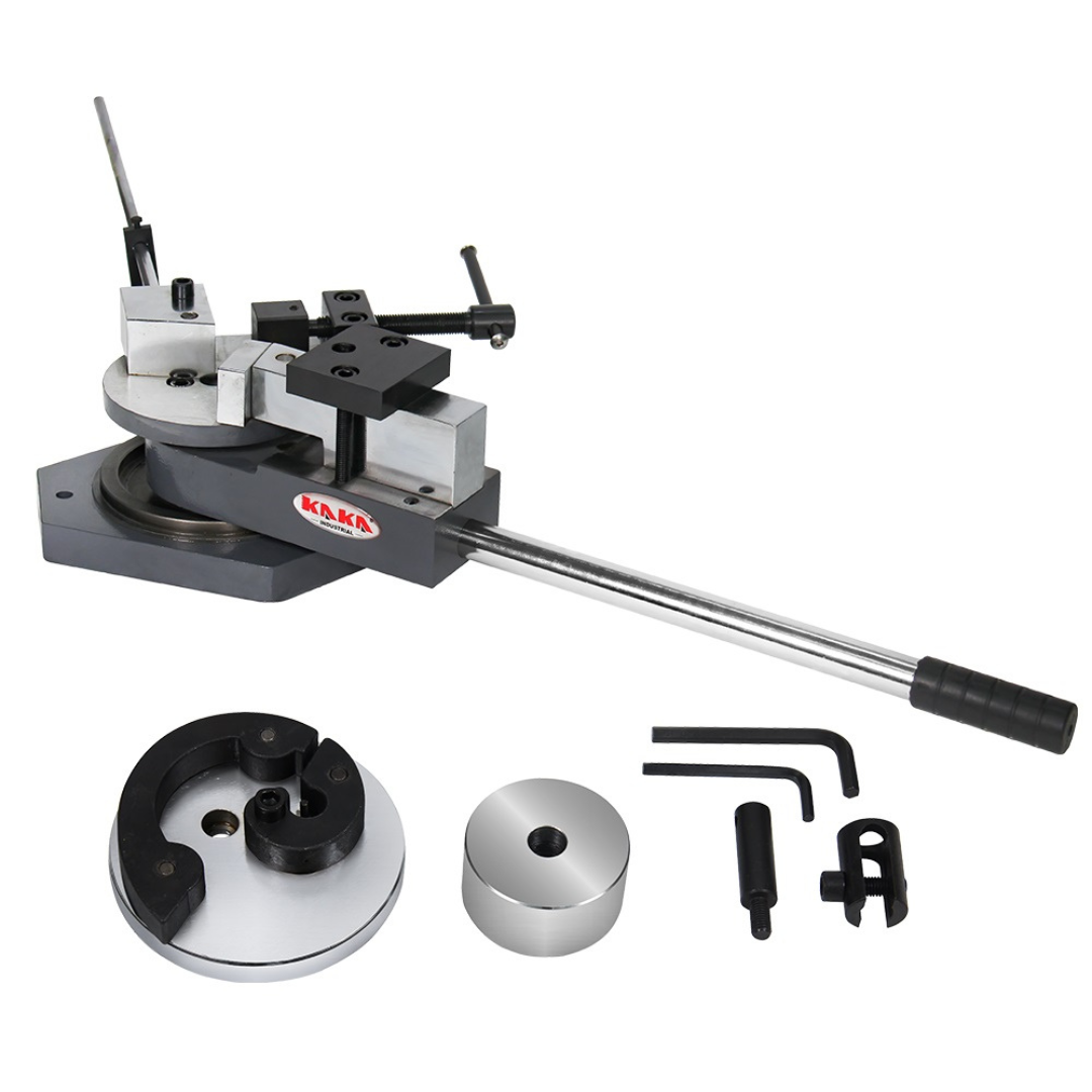 <transcy>SBG-40 Universal Manual Bench Bending Machine and Solid Bar 3-in-1 Double Espriral, Radius and Angle</transcy>