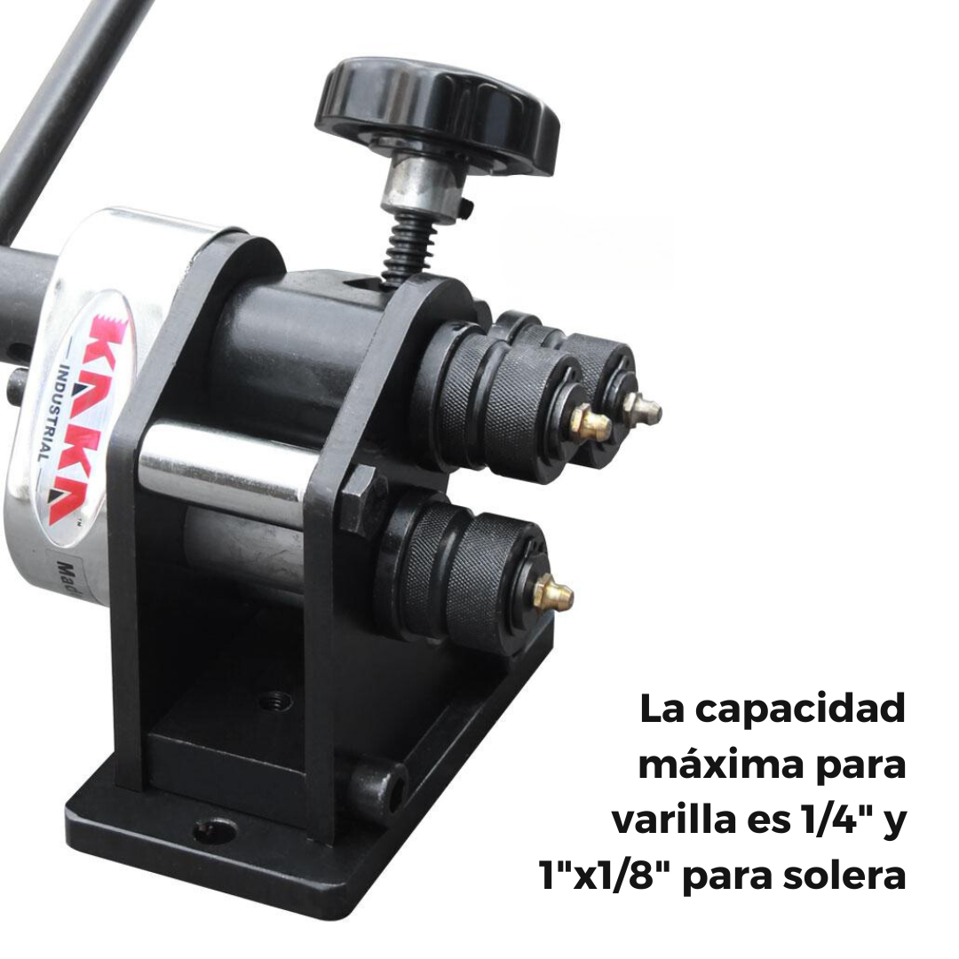 PR-3 Roladora Manual de Varilla y Solera para Anillos a Partir de 3" Kayka Industrial