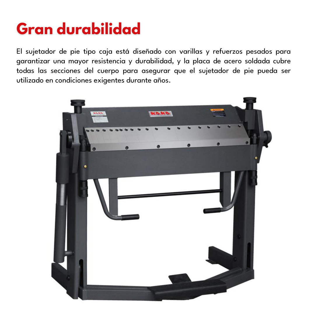 PBB-4012 Dobladora de Lámina Universal (De Muelas), Alta Capacidad, Tamaño 40" Calibre 12 (100 cm - 2.66 mm) Kayka Industrial