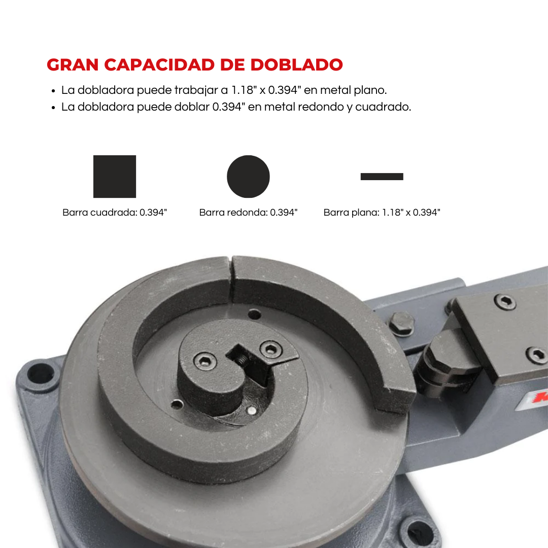 <transcy>KAKA Industrial SBG-30 Universal Bender, Scroll Bender with 3 ”, 5” and 7 ”Toolings</transcy>