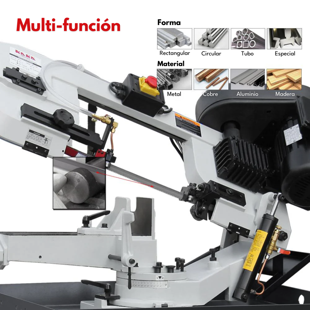 <transcy>KAKA indsutrial BS-712R 7 "Metal Cutting Band Saw Machinery, 115V & 230V / 60HZ / 1PH , Prewired 230V</transcy>