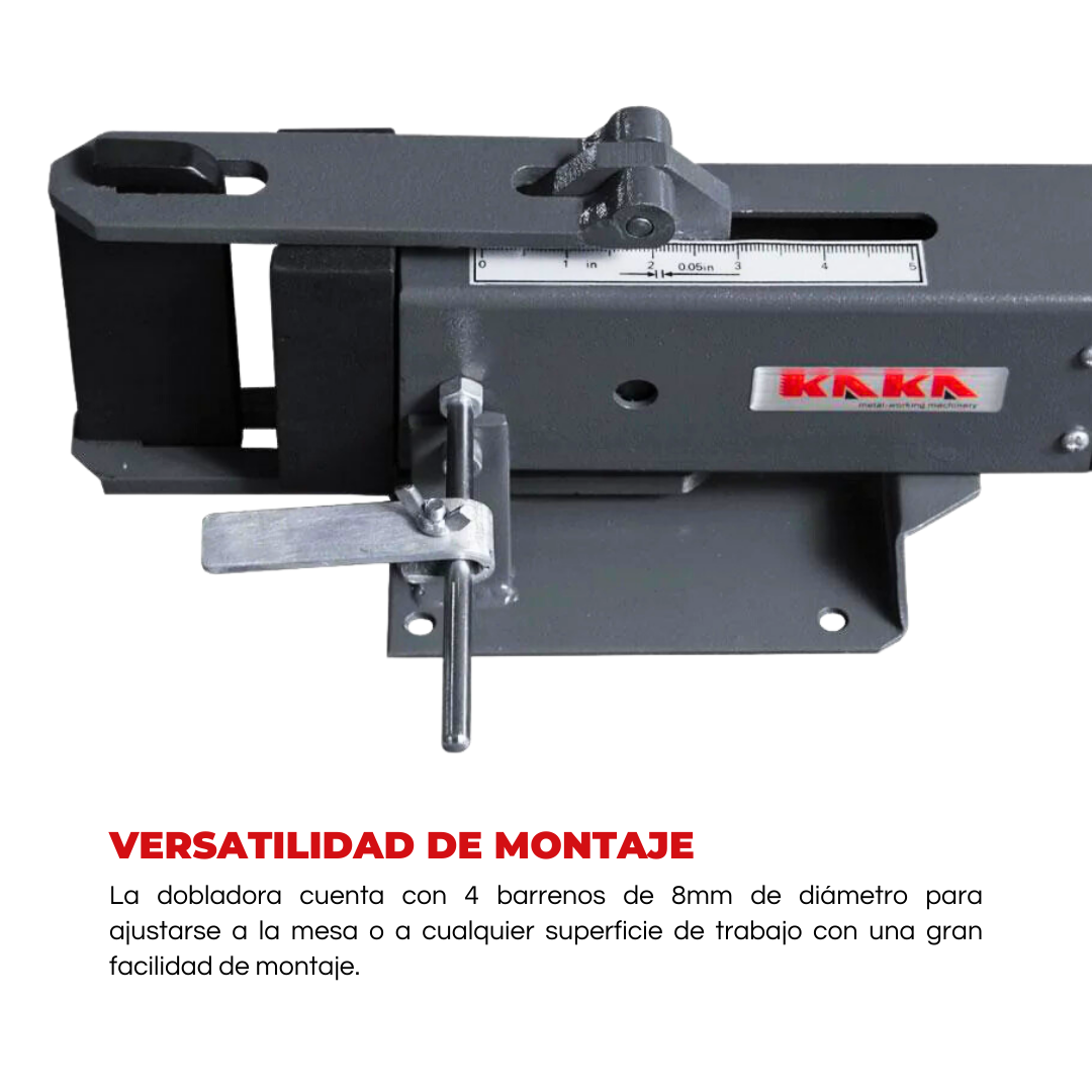 FB-4 Dobladora manual compacta para dar forma en solera con dado de 4” de ancho. Kayka Industrial