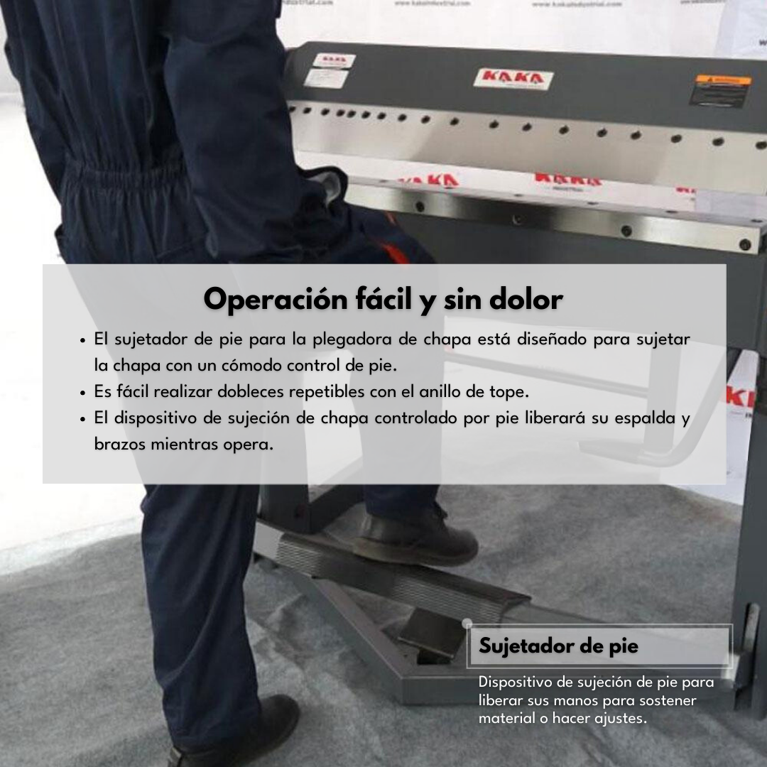 PBB-4012 Dobladora de Lámina Universal (De Muelas), Alta Capacidad, Tamaño 40" Calibre 12 (100 cm - 2.66 mm) Kayka Industrial