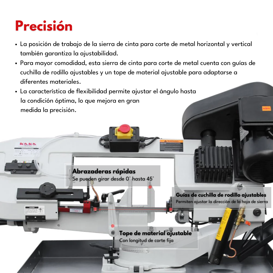 <transcy>KAKA indsutrial BS-712R 7 "Metal Cutting Band Saw Machinery, 115V & 230V / 60HZ / 1PH , Prewired 230V</transcy>