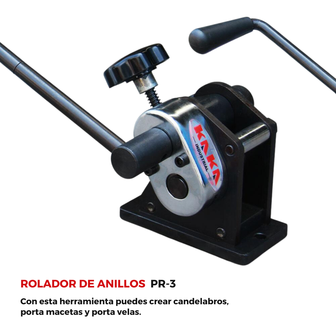 PR-3 Roladora Manual de Varilla y Solera para Anillos a Partir de 3" Kayka Industrial