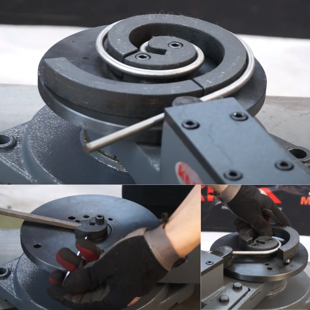 <transcy>KAKA Industrial SBG-30 Universal Bender, Scroll Bender with 3 ”, 5” and 7 ”Toolings</transcy>