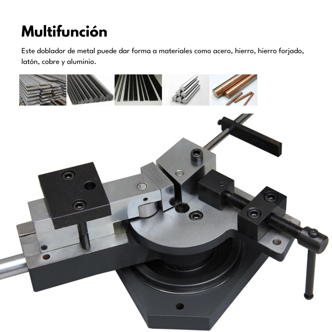 <transcy>SBG-40 Universal Manual Bench Bending Machine and Solid Bar 3-in-1 Double Espriral, Radius and Angle</transcy>