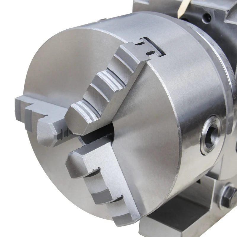 Conjuntos de Cabezal Divisor Semi-Universal KAKA INDUSTRIAL BS-0/BS-1 de 5"/6", con plato de 5"/6", contrapunto, platos divisores, plato de 3 mordazas — Conjunto de Fresado Semi-Universal