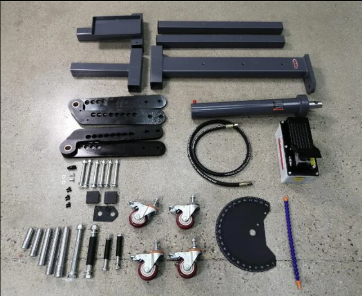 Dobladora de tubo TB-3B neumohidráulica de 10 T para jaulas antivuelco y tubos de escape, con cilindro de carrera de 12 in. KAYKA INDUSTRIAL