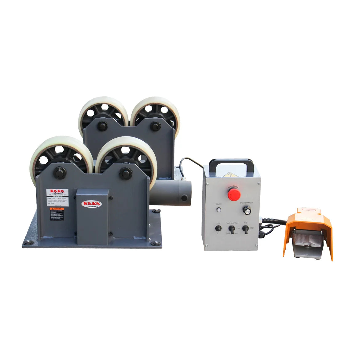 TRS-1200 Rodillos elécticos giratorios para soldadura, capacidad de 2650 lb, diámetro ajustable de 0.78 a 31 pulgadas, 220 V KAYKA INDUSTRIAL
