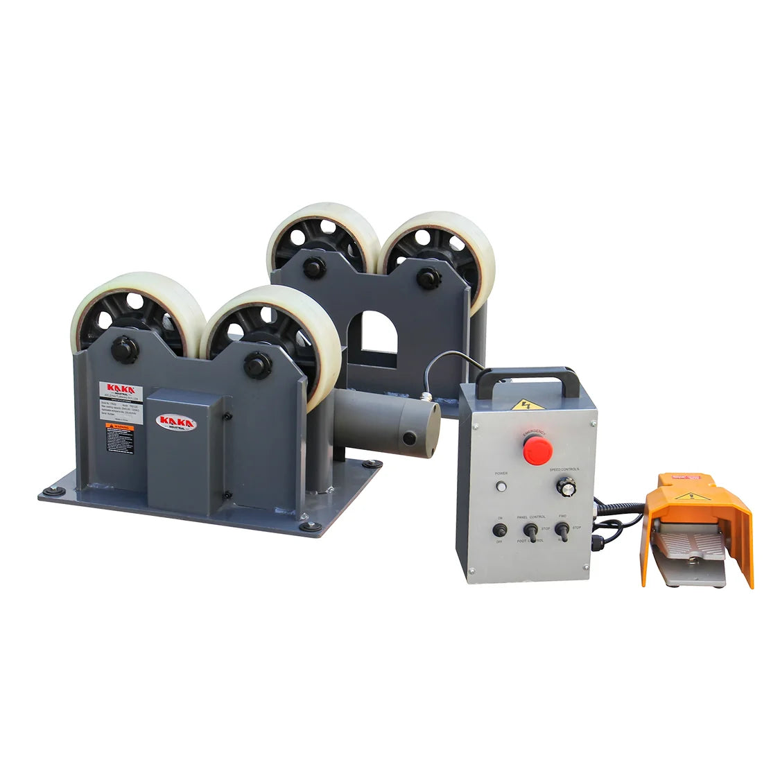TRS-1200 Rodillos elécticos giratorios para soldadura, capacidad de 2650 lb, diámetro ajustable de 0.78 a 31 pulgadas, 220 V KAYKA INDUSTRIAL