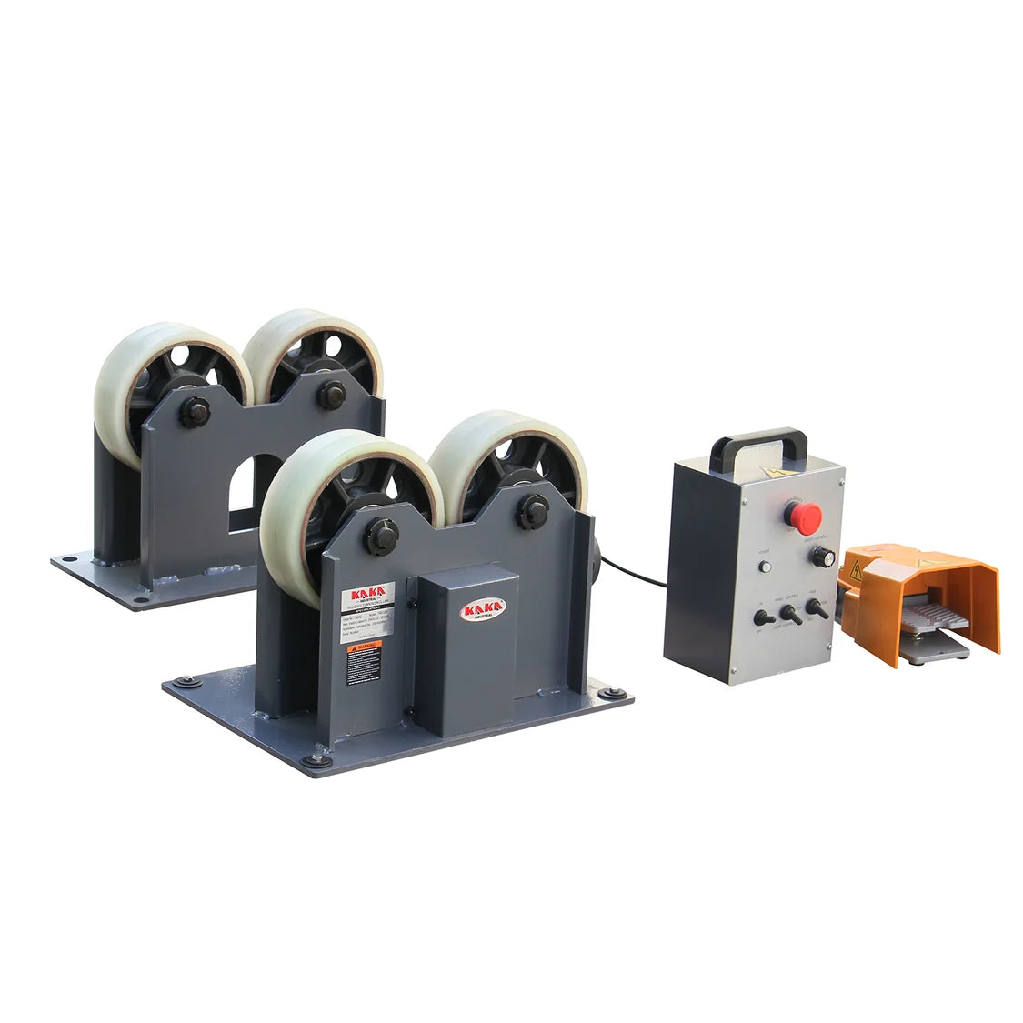 TRS-1200 Rodillos elécticos giratorios para soldadura, capacidad de 2650 lb, diámetro ajustable de 0.78 a 31 pulgadas, 220 V KAYKA INDUSTRIAL