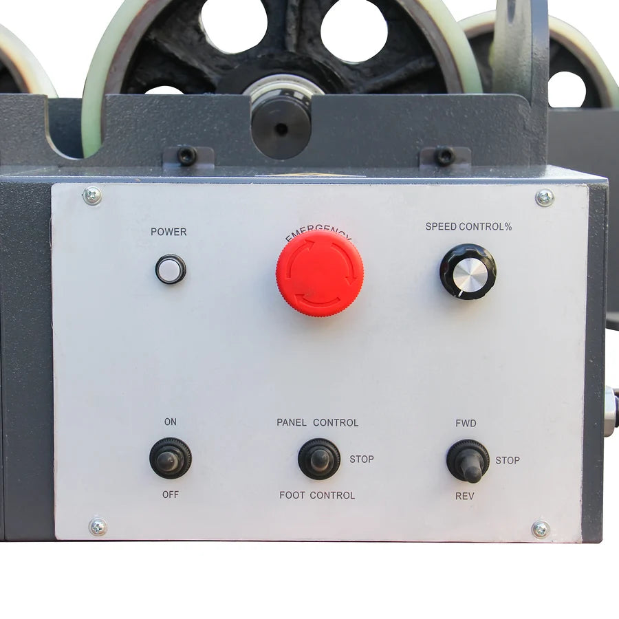 TRS2200 Rodillo giratorio motorizado para soldadura capacidad de carga de 2200 kg, rotador de soldadura con diámetro de 101 a 1524 mm
