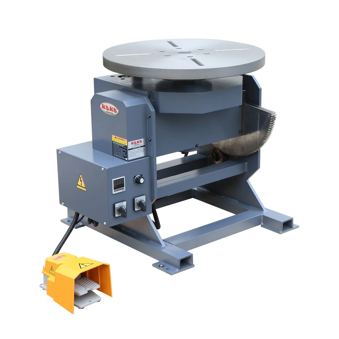 WP-500B Posicionador de soldadura, capacidad de 1102 libras, control de velocidad continuo de 0 a 4,5 RPM con pantalla digital y variador de frecuencia (VFD)