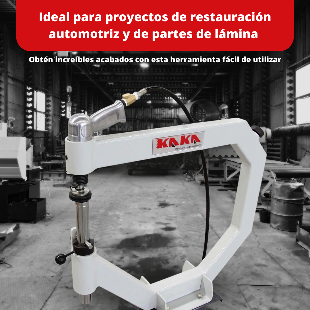 PPH-500 Martillo Neumático para Moldeado de Lámina Calibre 20 con Profundidad de Garganta de 20" Kayka Industrial