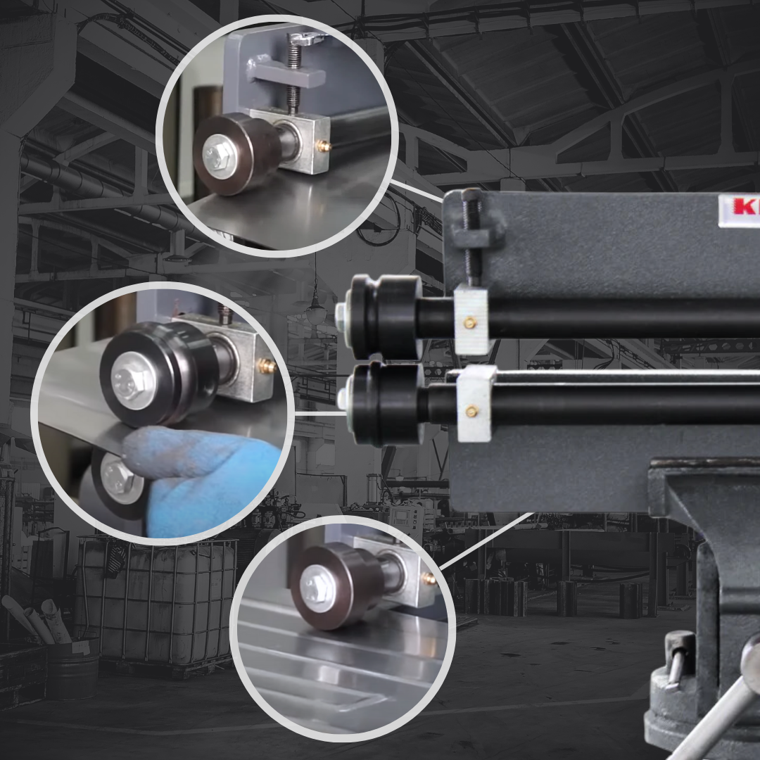 RM-18 Bordonadora Biseladora de Lamina Manual Calibre 18 1.2mm Prof. de Garganta 18" (45cm)Kayka Industrial