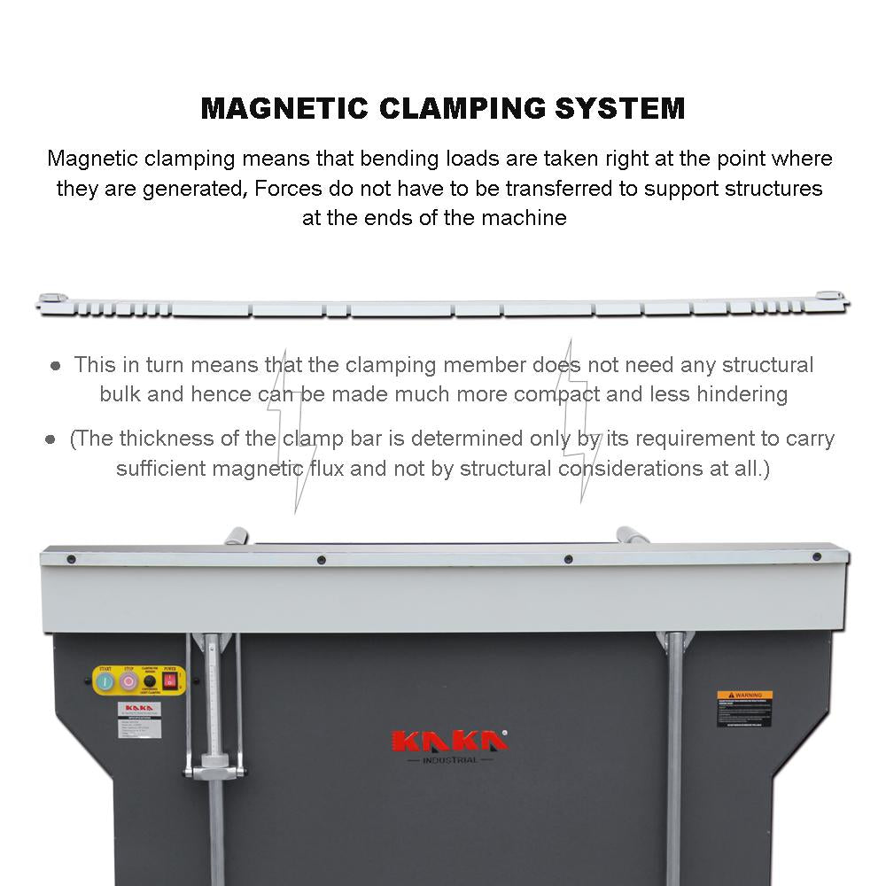 <transcy>Free Shipping! KAKA Industrial EB-4816B Manual Magnetic Sheet Metal Brake, Box and Pan Brake, 1-Phase 220V</transcy>