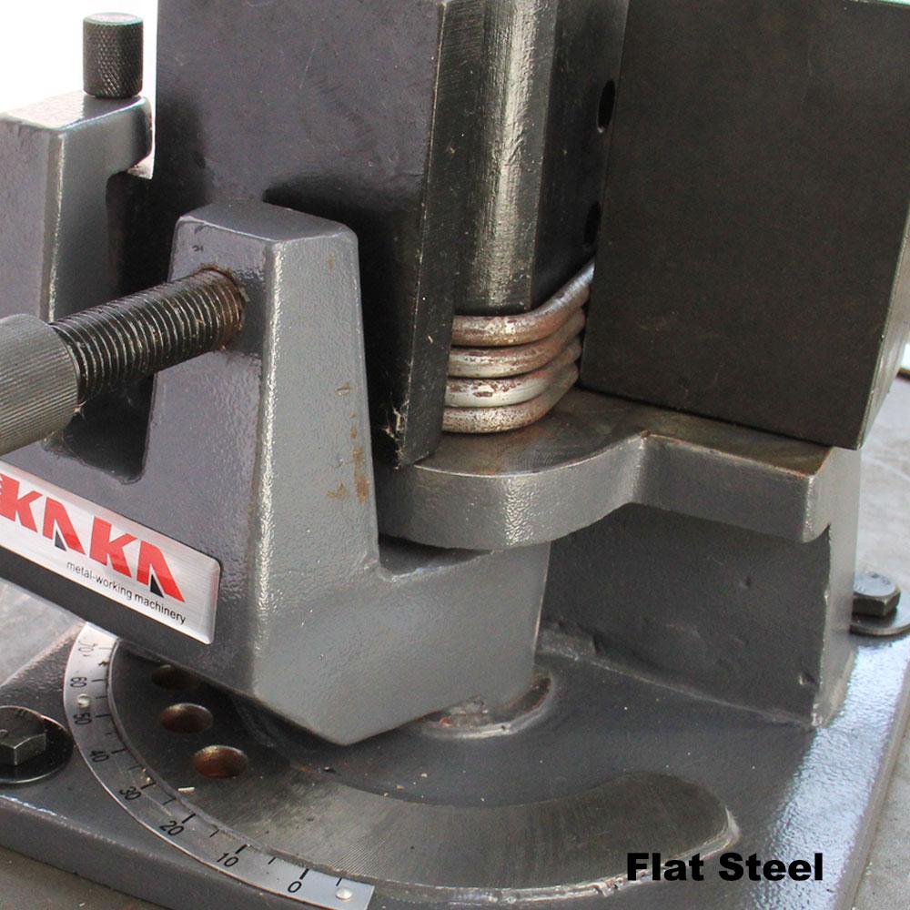 UB-100 Dobladora Manual Universal de Solera y Barra Solida, con Escala para Doblar hasta 120°.