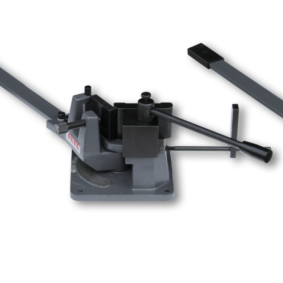 <transcy>KAKA Industrial UB-70 Cast-Iron Metal Bender, 2-3 / 4-Inch Hot and Cot Sheet Metal Bender, Solid Design, High Precision Strip Steel, Flat Steel, Round Steel and Angle Steel Metal Bender</transcy>