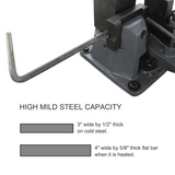 <transcy>KAKA Industrial UB-70 Cast-Iron Metal Bender, 2-3 / 4-Inch Hot and Cot Sheet Metal Bender, Solid Design, High Precision Strip Steel, Flat Steel, Round Steel and Angle Steel Metal Bender</transcy>