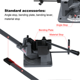 <transcy>KAKA Industrial UB-70 Cast-Iron Metal Bender, 2-3 / 4-Inch Hot and Cot Sheet Metal Bender, Solid Design, High Precision Strip Steel, Flat Steel, Round Steel and Angle Steel Metal Bender</transcy>