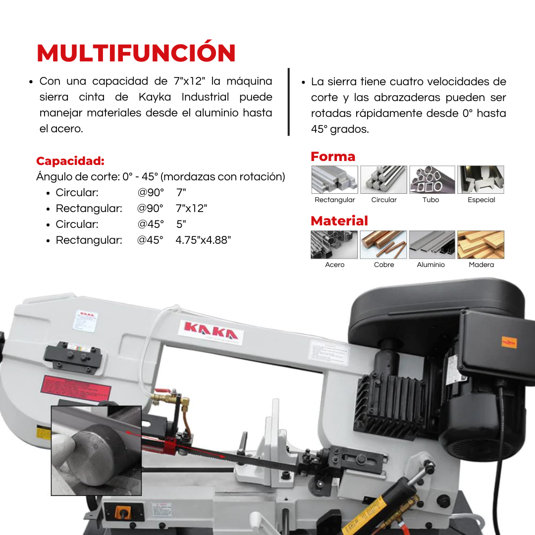 <transcy>KAKA Industrial BS-712N 7-inch Metal Cutting Band Saw 7x12 Inch Solid Horizontal</transcy>