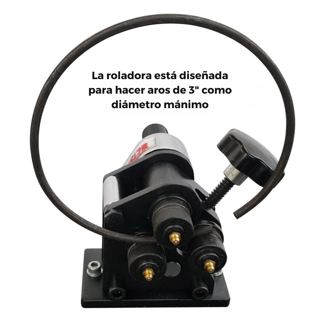 PR-3 Roladora Manual de Varilla y Solera para Anillos a Partir de 3" Kayka Industrial