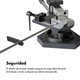 <transcy>SBG-40 Universal Manual Bench Bending Machine and Solid Bar 3-in-1 Double Espriral, Radius and Angle</transcy>