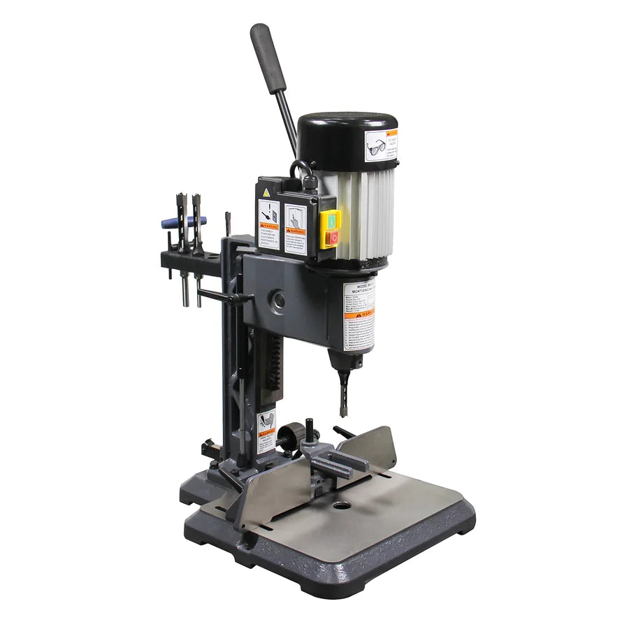 MS-3816 Máquina de mortajar de mesa, con juegos de brocas de cincel de 4 tamaños, para mortajar agujeros redondos y cuadrados, y mortajadoras de cincel hueco