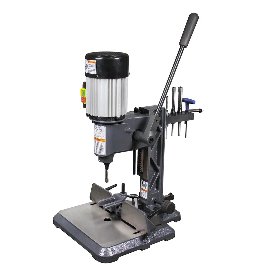 MS-3816 Máquina de mortajar de mesa, con juegos de brocas de cincel de 4 tamaños, para mortajar agujeros redondos y cuadrados, y mortajadoras de cincel hueco