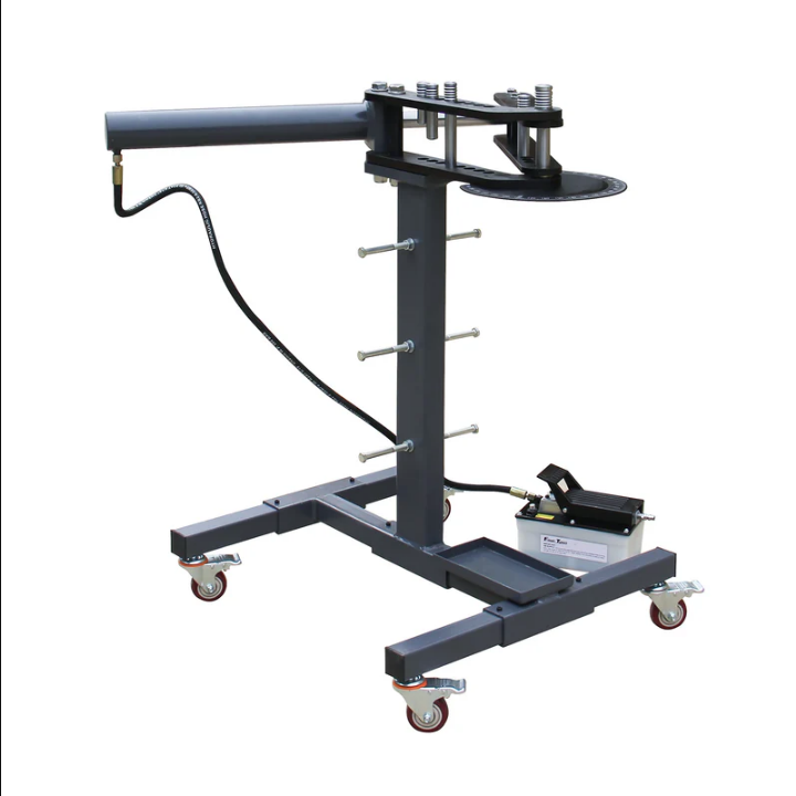 Dobladora de tubo TB-3B neumohidráulica de 10 T para jaulas antivuelco y tubos de escape, con cilindro de carrera de 12 in. KAYKA INDUSTRIAL