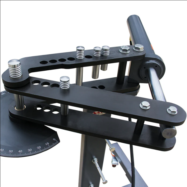 Dobladora de tubo TB-3B neumohidráulica de 10 T para jaulas antivuelco y tubos de escape, con cilindro de carrera de 12 in. KAYKA INDUSTRIAL