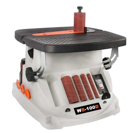 Lijadora Vertical Oscilante de Eje y Lijadora de Banda WS-100D, Máquina Combinada 2 en 1 para Carpintería Kayka industrial