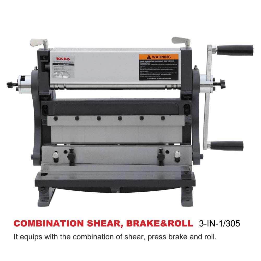 <transcy>3-IN-1/12 3 in 1 Combined Manual Machine: 12 &quot;(30 cm.) Sheet Cutter, Bender and Roller</transcy>