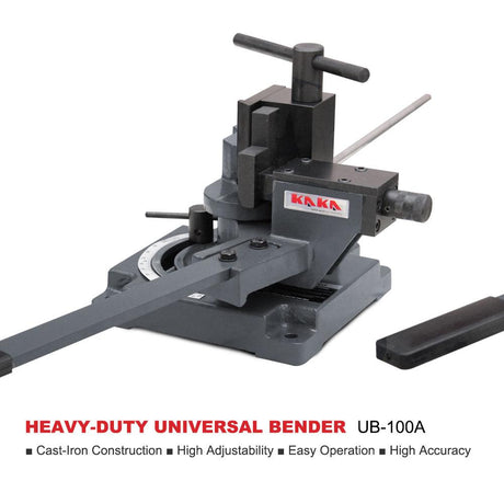 <transcy>KAKA Industrial UB-100A Heavy-Duty Universal Bender, Flat, Round, Square &amp; Angle Steel Bender</transcy>