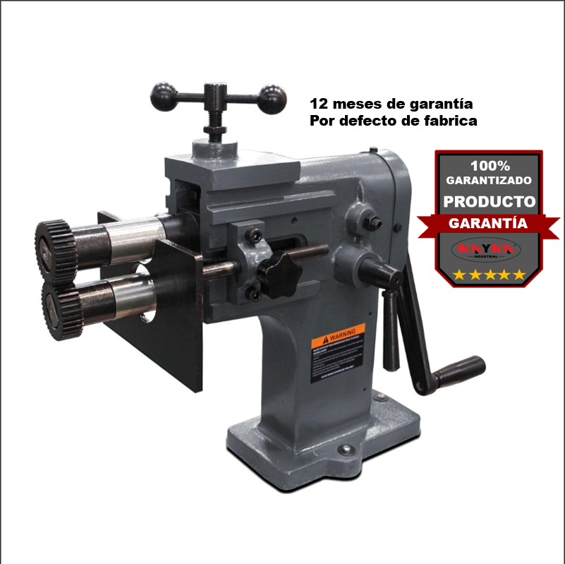 <transcy>KAKA Industrial TB-12 8-Inch Heavy-Duty Bead Bender, 18 Gauge Thickness, Cast-Iron Sheet Metal Rotary Forming Machine</transcy>