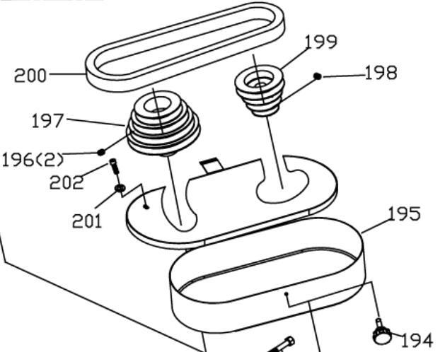 <transcy>Spare parts for band saw BS-712N 188006-197 worm pulley</transcy>