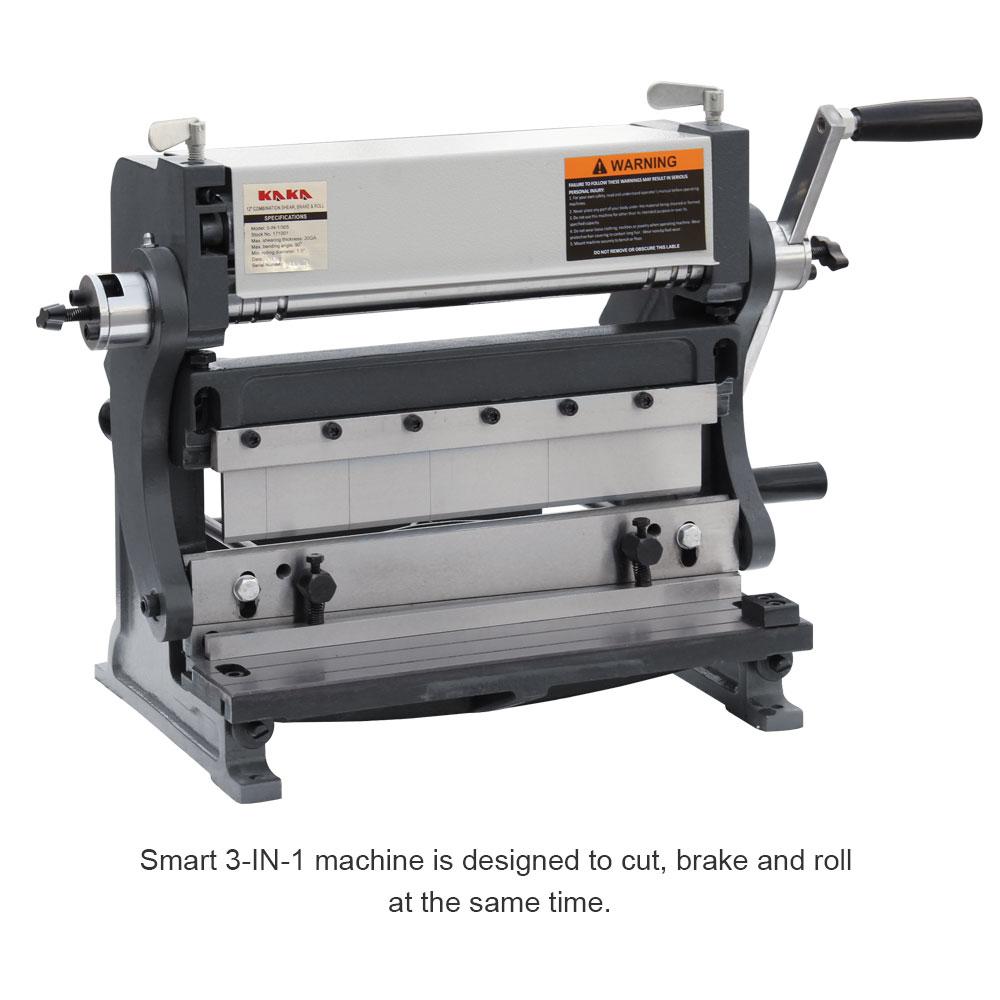 <transcy>3-IN-1/12 3 in 1 Combined Manual Machine: 12 &quot;(30 cm.) Sheet Cutter, Bender and Roller</transcy>
