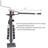 <transcy>KAKA Industrial UBM-30 Floor-Type Compact Metal Bender, Solid Construction, Portable Metal Bender with 14 dies</transcy>