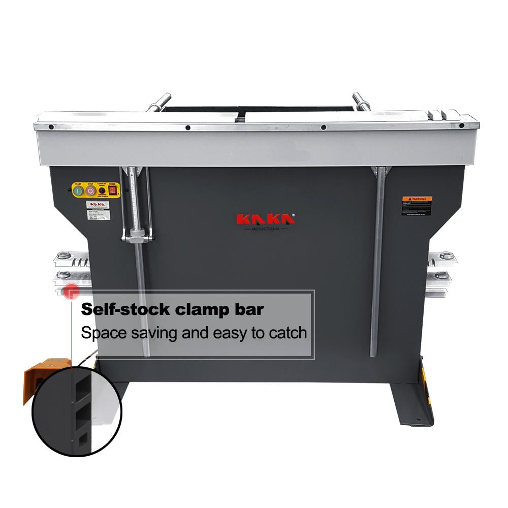 Kayka Industrial EB-4816B Dobladora magnética para lámina metálica, 48"de ancho, Calibre 16, potencia magnética de 6 toneladas, 220V-60HZ-1PH