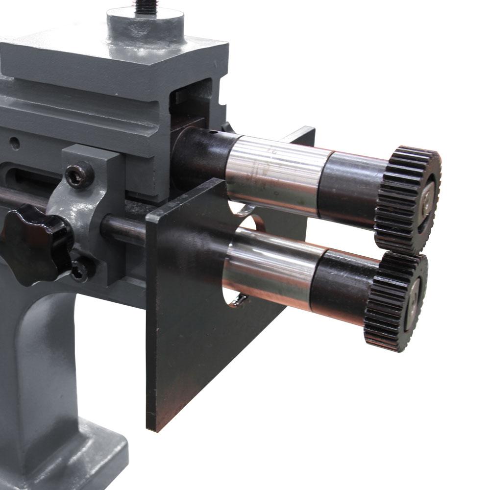 <transcy>KAKA Industrial TB-12 8-Inch Heavy-Duty Bead Bender, 18 Gauge Thickness, Cast-Iron Sheet Metal Rotary Forming Machine</transcy>