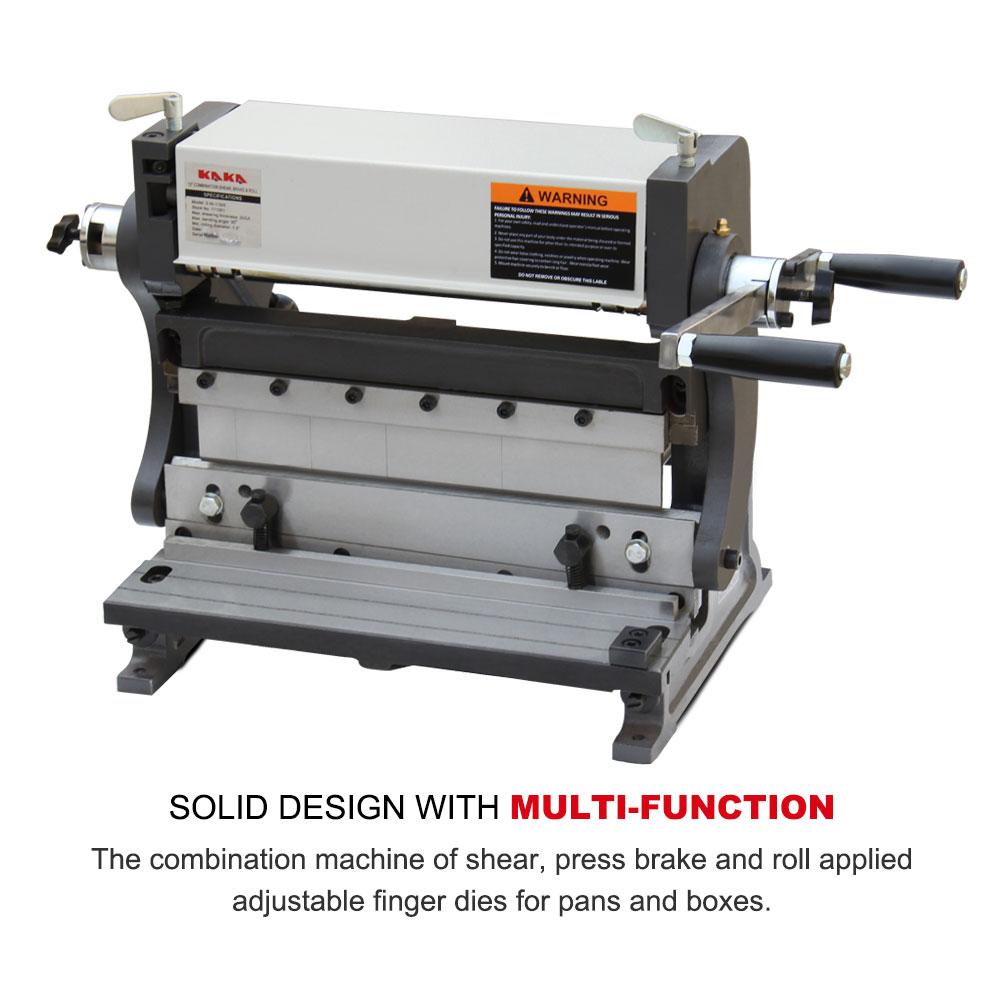 <transcy>3-IN-1/12 3 in 1 Combined Manual Machine: 12 &quot;(30 cm.) Sheet Cutter, Bender and Roller</transcy>