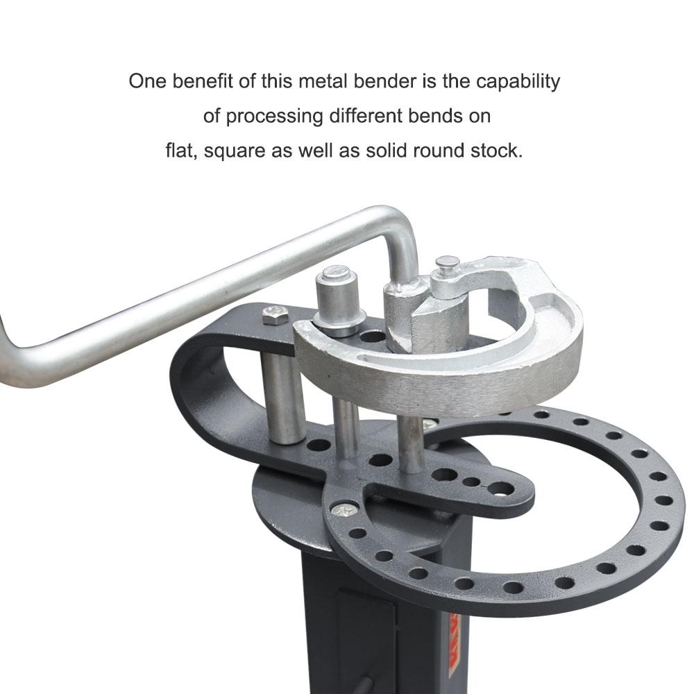 <transcy>KAKA Industrial UBM-30 Floor-Type Compact Metal Bender, Solid Construction, Portable Metal Bender with 14 dies</transcy>