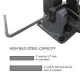 <transcy>KAKA Industrial UB-100 Heavy-Duty Metal Bender, Hot and Cold Strip &amp; Flat &amp; Round Steel Metal Bender</transcy>