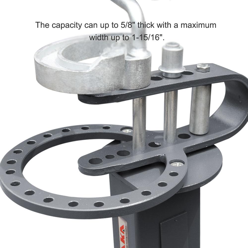 <transcy>KAKA Industrial UBM-30 Floor-Type Compact Metal Bender, Solid Construction, Portable Metal Bender with 14 dies</transcy>