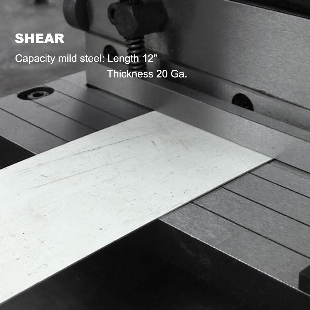 <transcy>3-IN-1/12 3 in 1 Combined Manual Machine: 12 &quot;(30 cm.) Sheet Cutter, Bender and Roller</transcy>