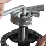 <transcy>KAKA Industrial UBM-30 Floor-Type Compact Metal Bender, Solid Construction, Portable Metal Bender with 14 dies</transcy>